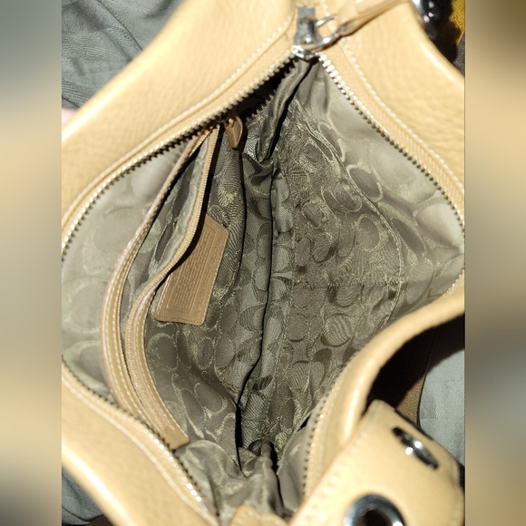 Coach Tan Leather Crossbody/Shoulder Purse Handbag - Picture 4 of 5